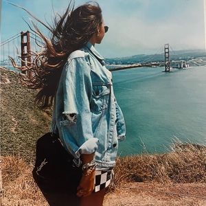 FreePeople oversized denim jacket